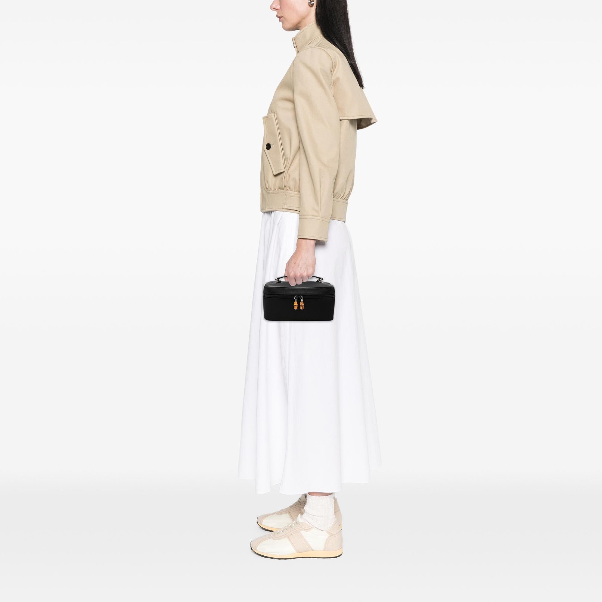Gucci Nylon Bamboo Vanity Bag