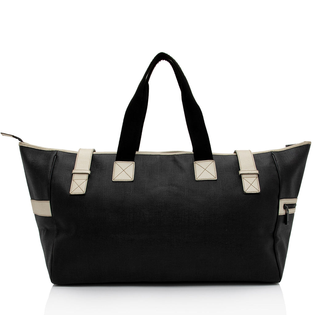 Gucci PVC Logo XL Shopper Tote (SHF-AJvk6R)