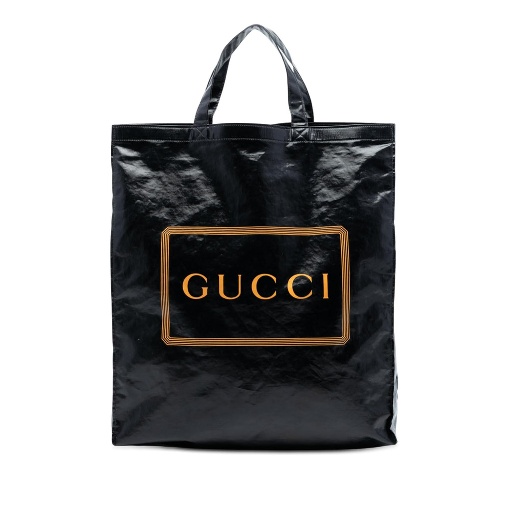 Gucci PVC Coated Canvas Logo Montecarlo Tote