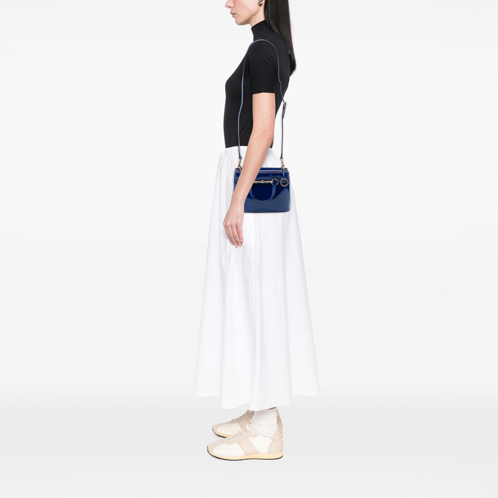 Gucci Patent Bright Bit Satchel