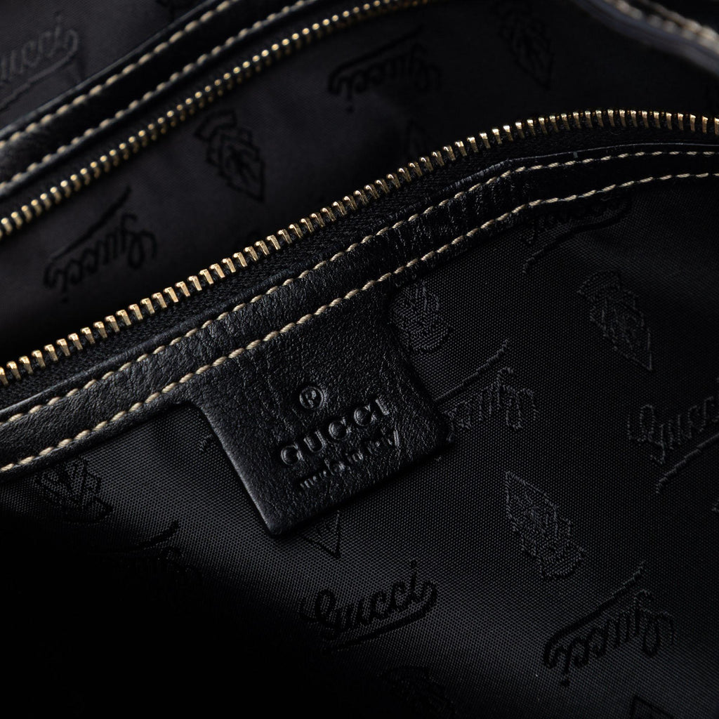 Gucci Patent Dialux Britt Web Tote
