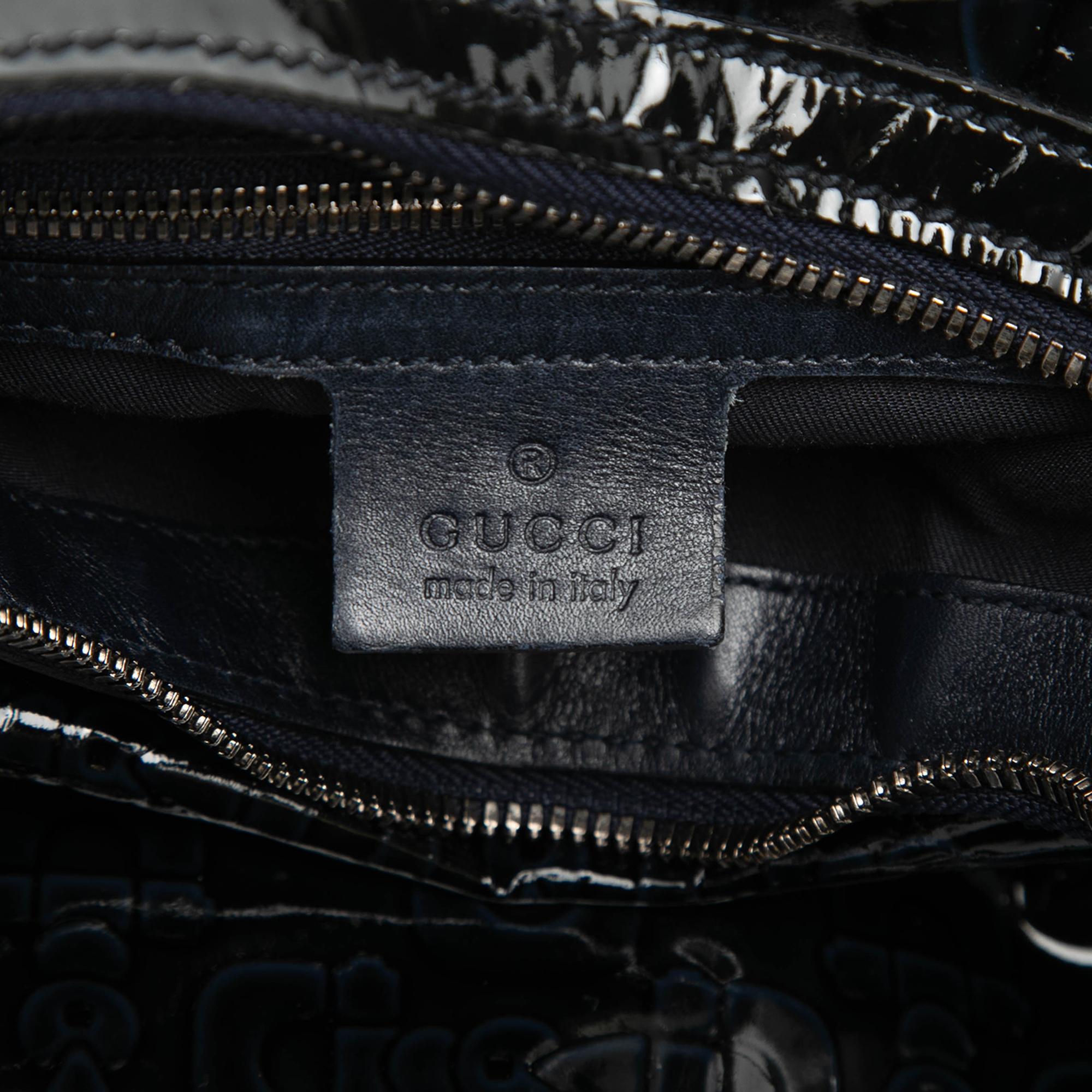 Gucci Patent Horsebit Glam Hobo