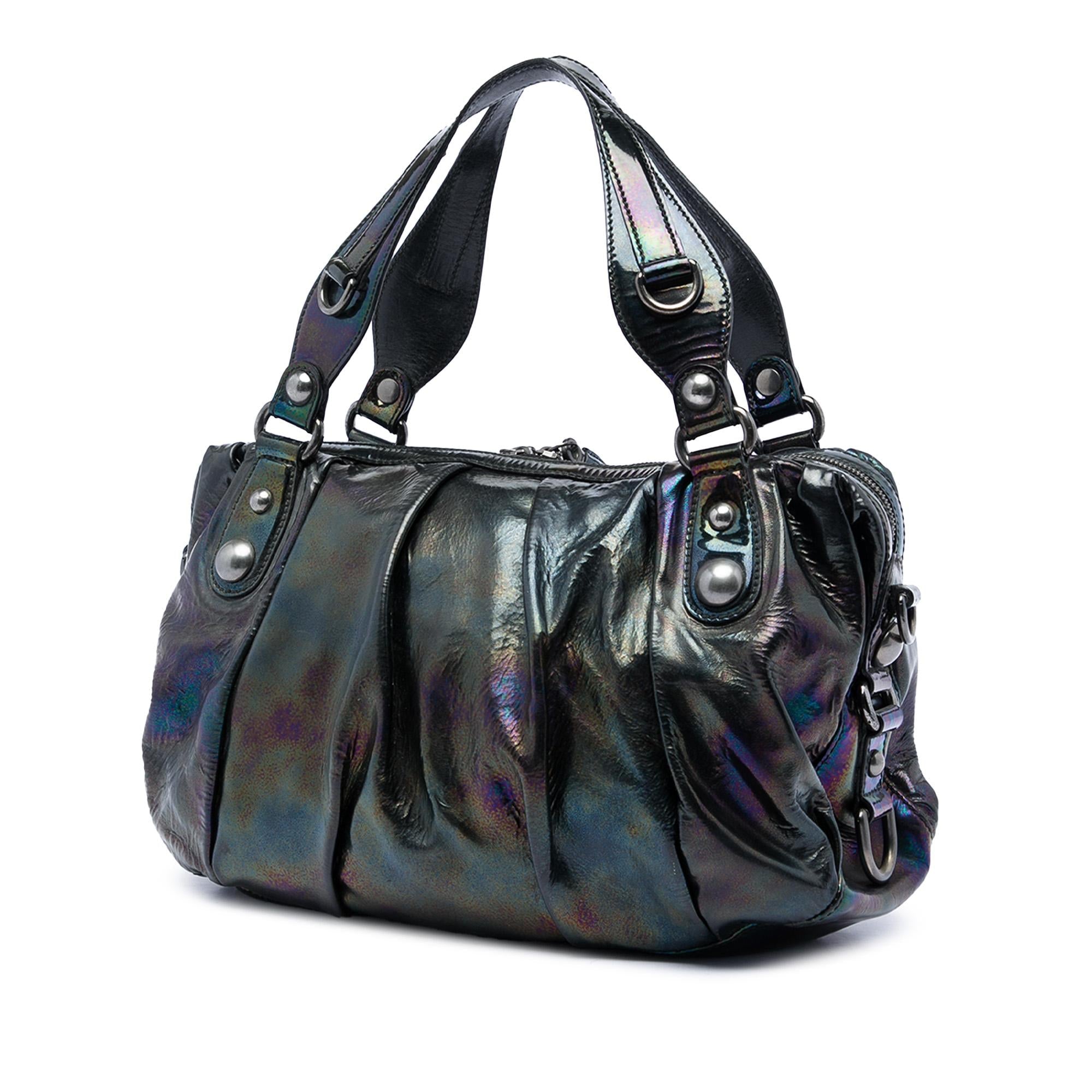 Gucci Patent Icon Bit Satchel