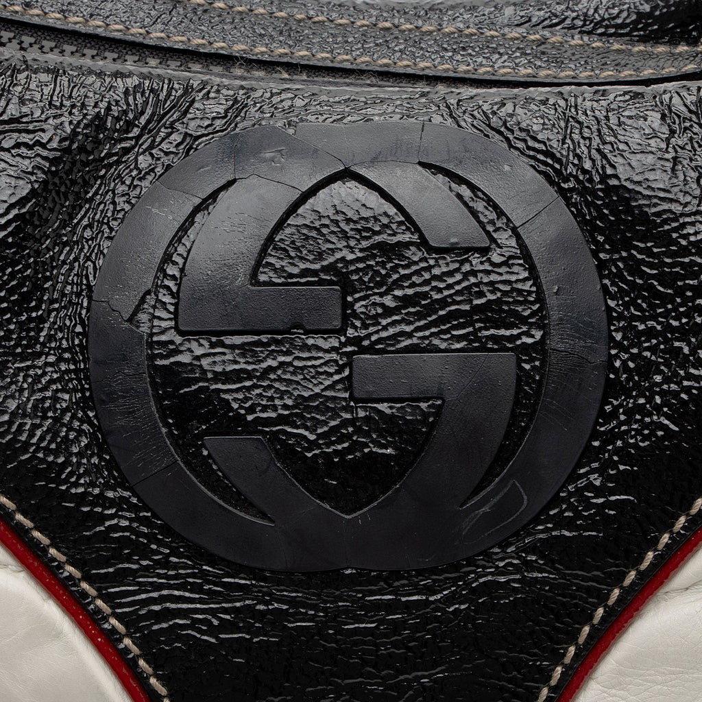 Gucci Patent Leather Snow Glam Hobo