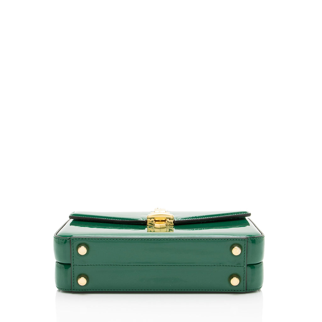 Gucci Patent Leather Sylvie 1969 Mini Top Handle