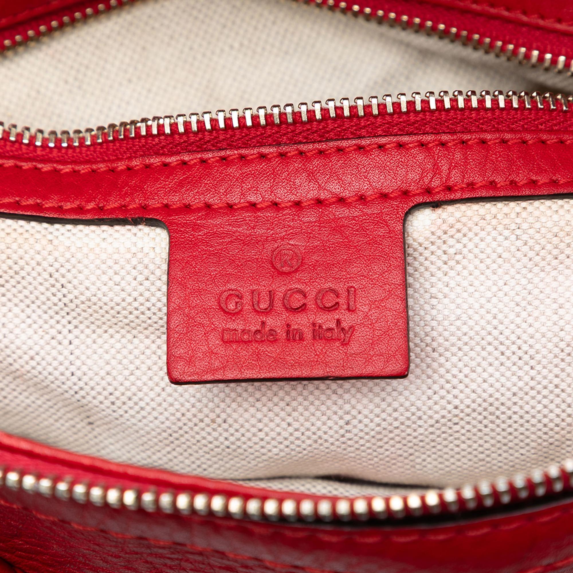 Gucci Pebbled Calfskin Bella Satchel