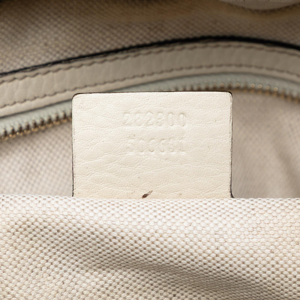 Gucci Pebbled Calfskin Bella Satchel