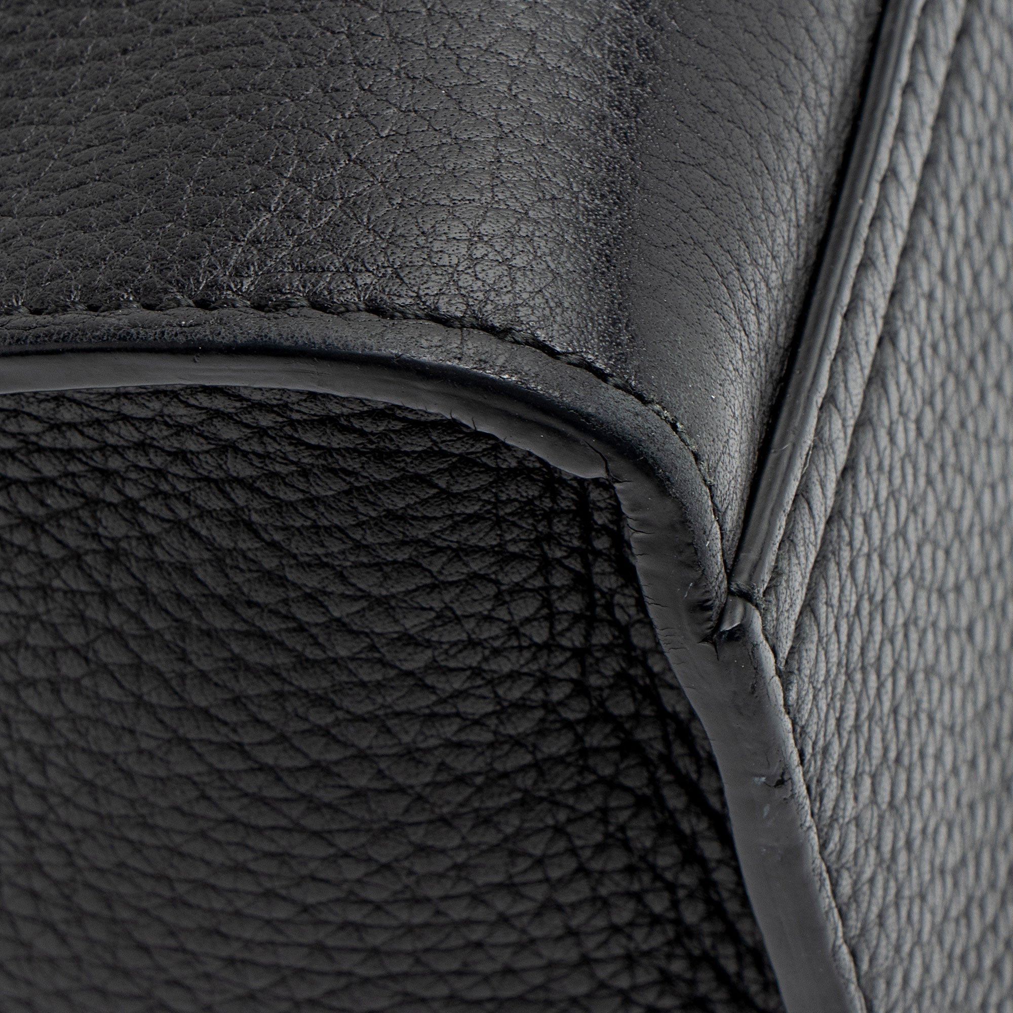 Gucci Pebbled Leather GG Marmont Top Handle
