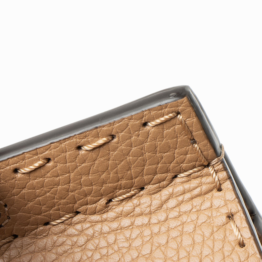 Gucci Pebbled Leather GG Marmont Top Handle