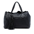 Gucci Pebbled Leather Lady Tassel Tote