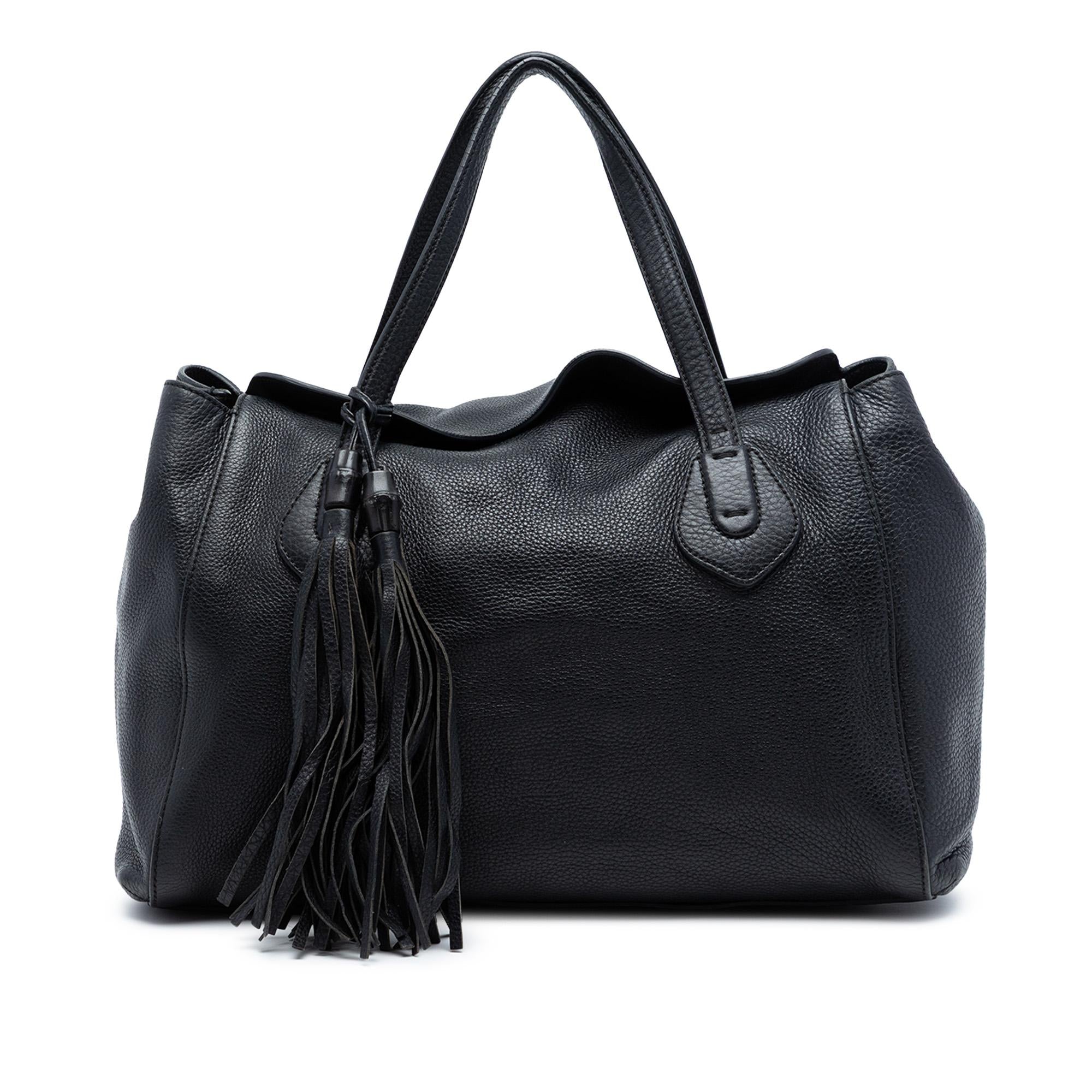 Gucci Pebbled Leather Lady Tassel Tote