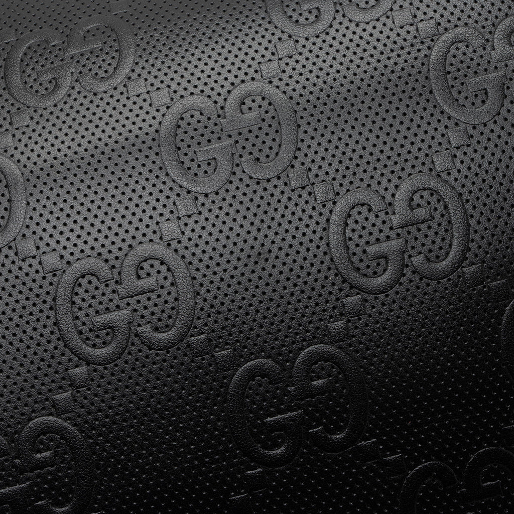 Gucci Perforated Embossed Leather GG Pocket Belt Bag (SHF-TJNqCI)