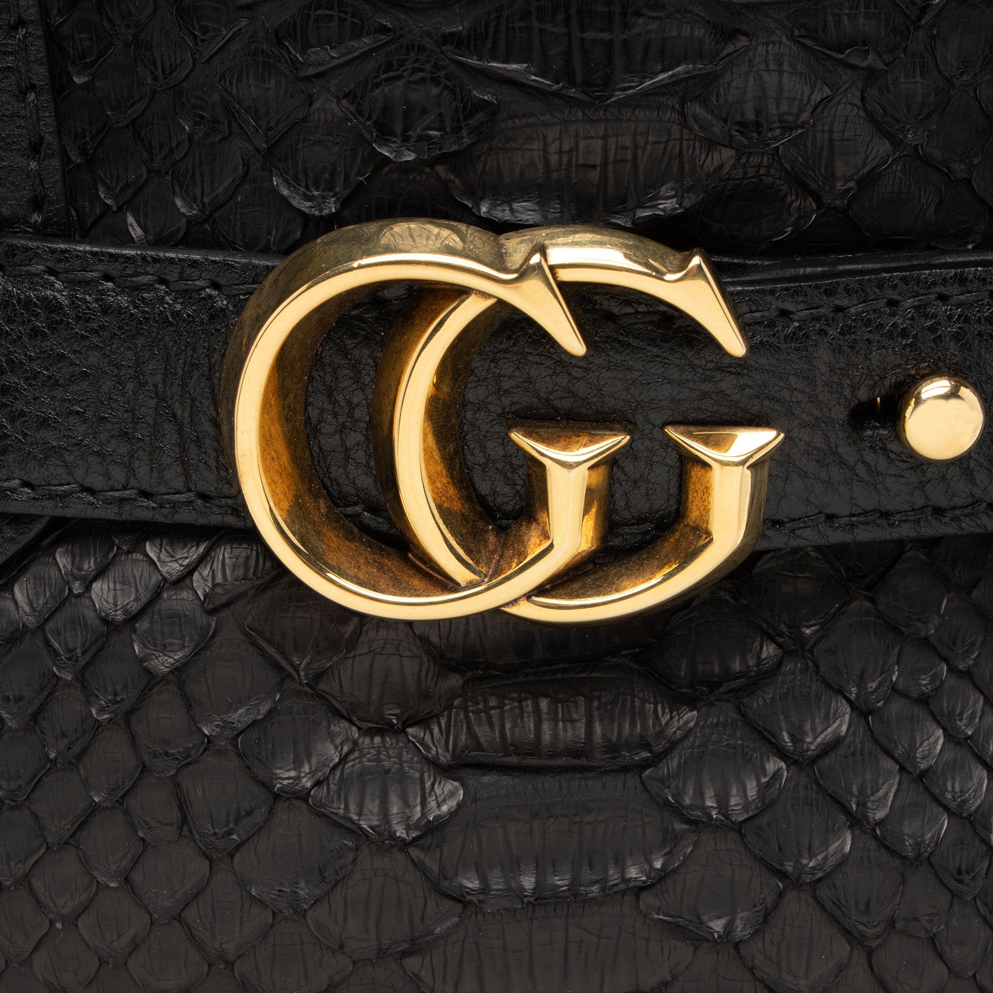 Gucci Python GG Running Medium Satchel (SHF-6xup9n)