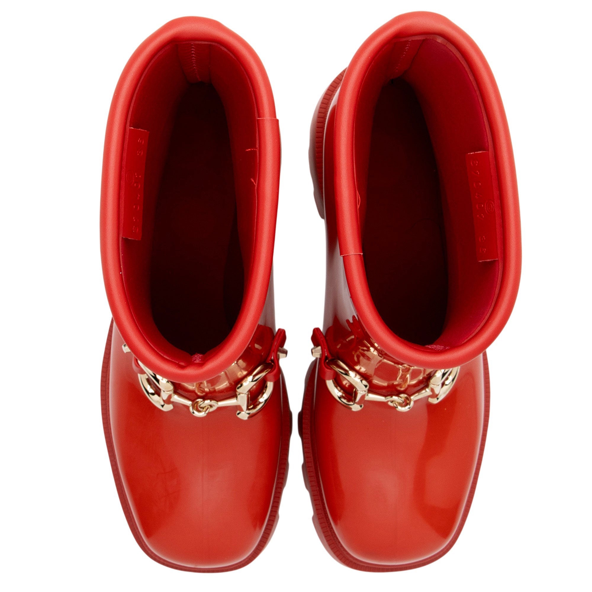 Gucci Rubber Horsebit Ankle Boots - Size 6 / 36