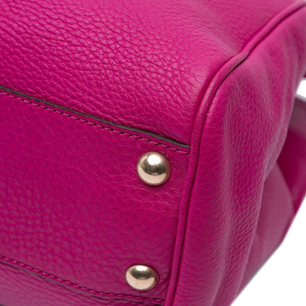Gucci Small Calfskin Bamboo Shopper Satchel