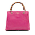 Gucci Small Calfskin Bamboo Shopper Satchel