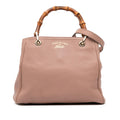 Gucci Small Calfskin Bamboo Shopper Satchel
