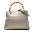 Gucci Small Calfskin Bamboo Shopper Satchel