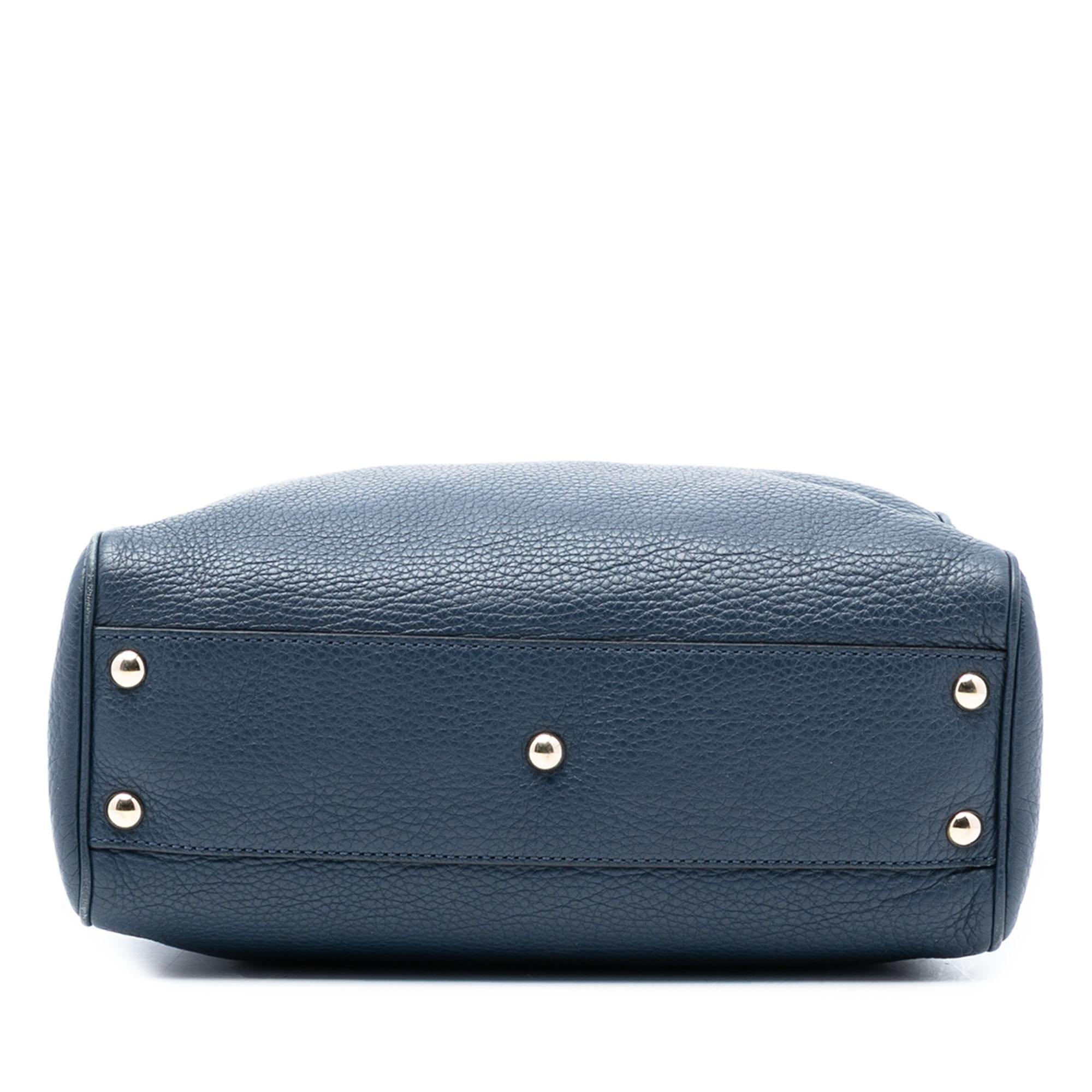 Gucci Small Calfskin Bamboo Shopper Satchel