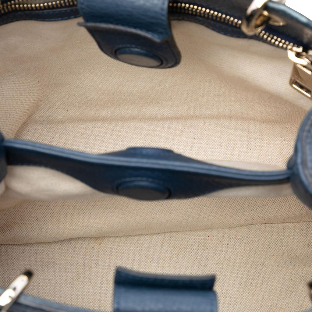 Gucci Small Calfskin Bamboo Shopper Satchel