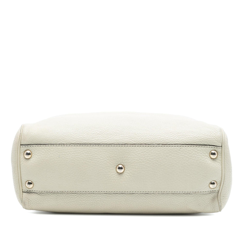 Gucci Small Calfskin Bamboo Shopper Satchel