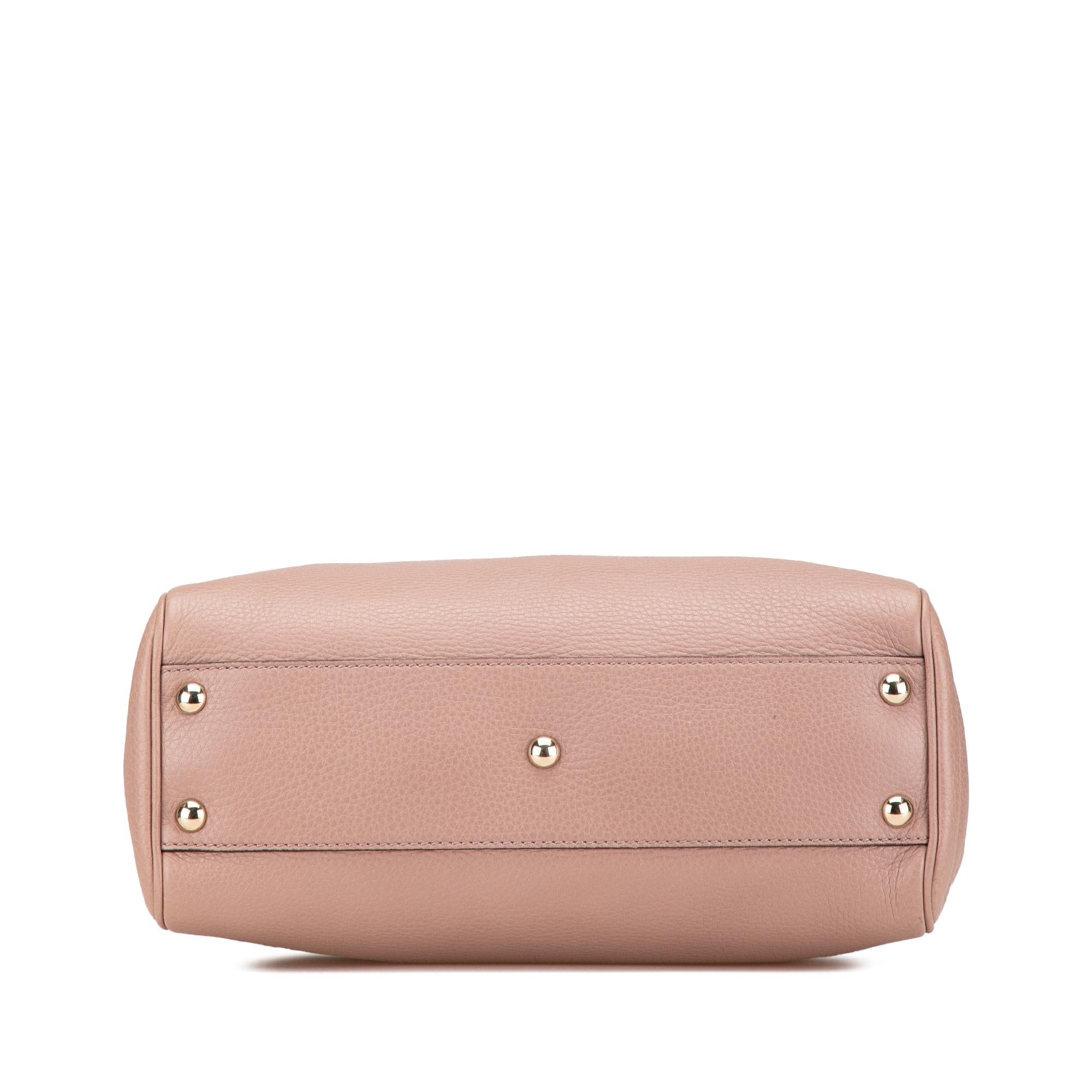 Gucci Small Calfskin Bamboo Shopper Satchel