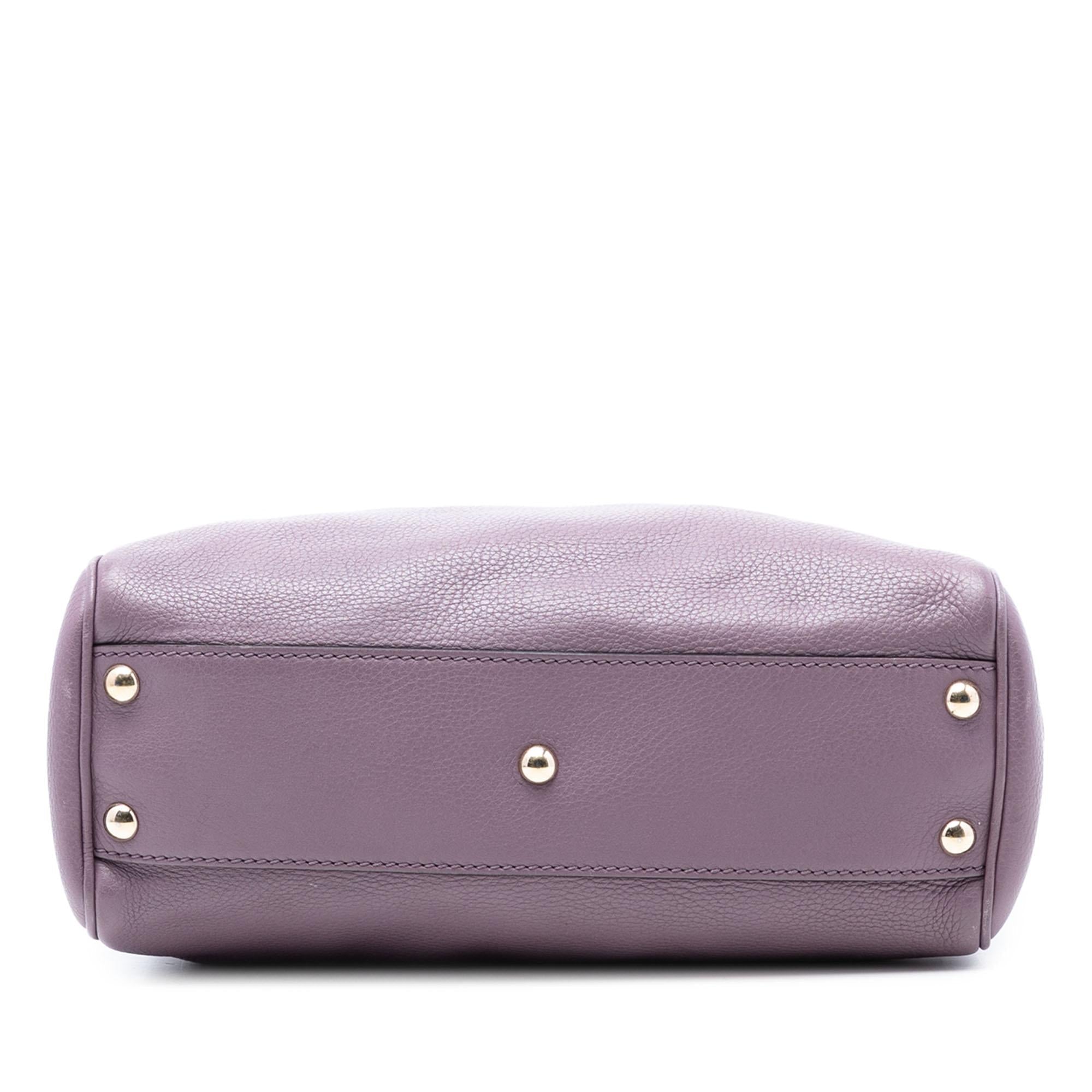 Gucci Small Calfskin Bamboo Shopper Satchel