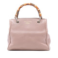 Gucci Small Calfskin Bamboo Shopper Satchel