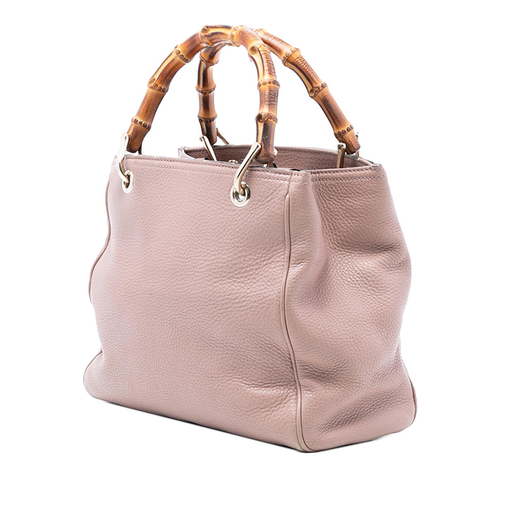Gucci Small Calfskin Bamboo Shopper Satchel