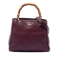 Gucci Small Calfskin Bamboo Shopper Satchel