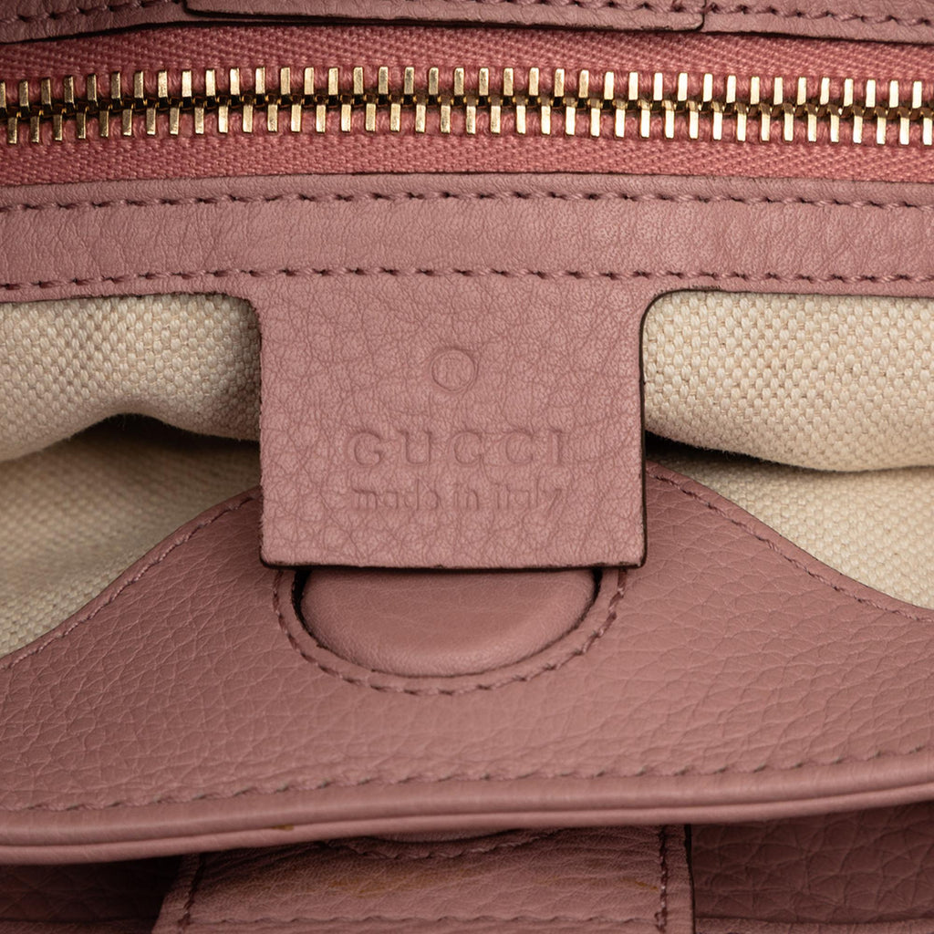 Gucci Small Calfskin Bamboo Shopper Satchel