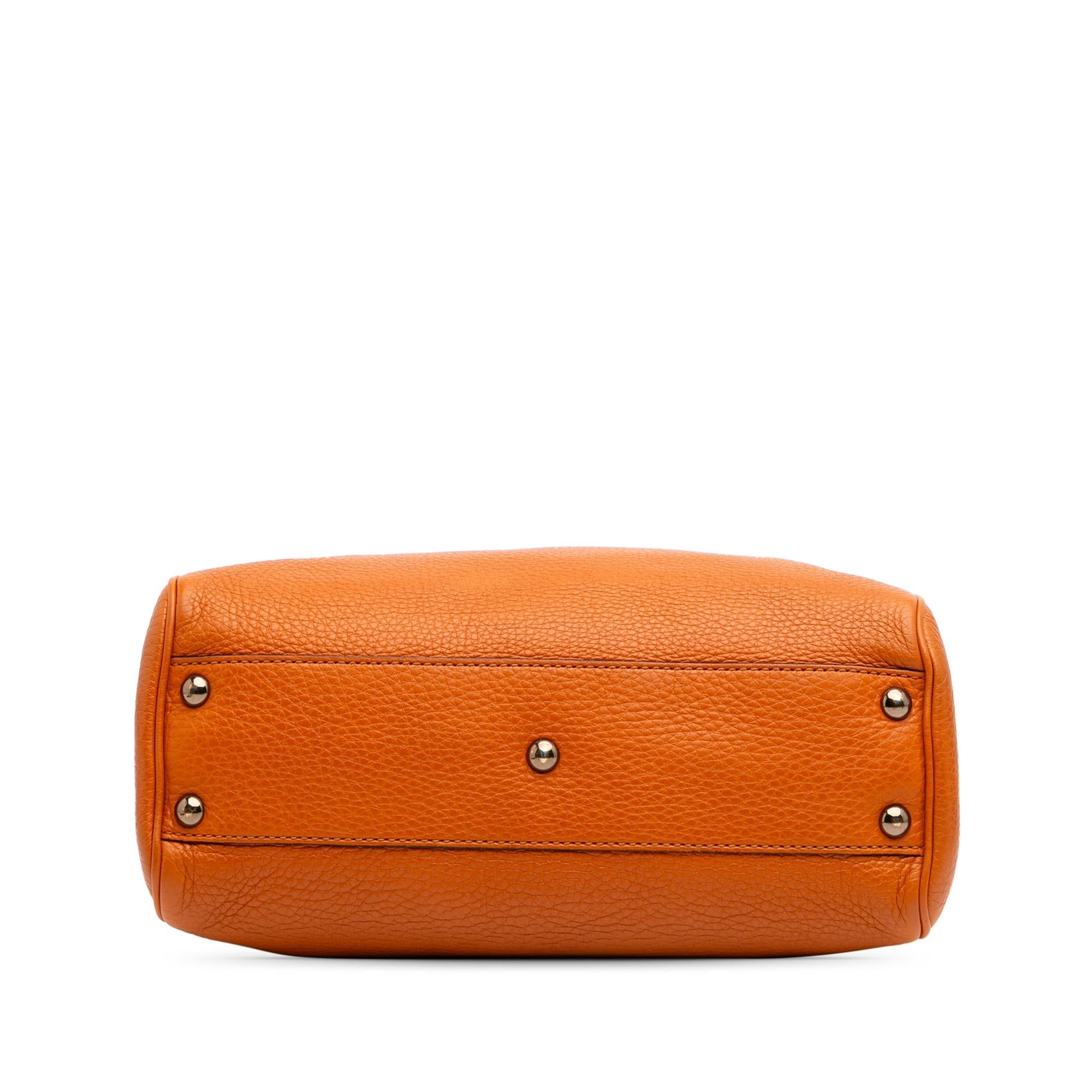 Gucci Small Calfskin Bamboo Shopper Satchel