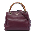 Gucci Small Calfskin Bamboo Shopper Satchel