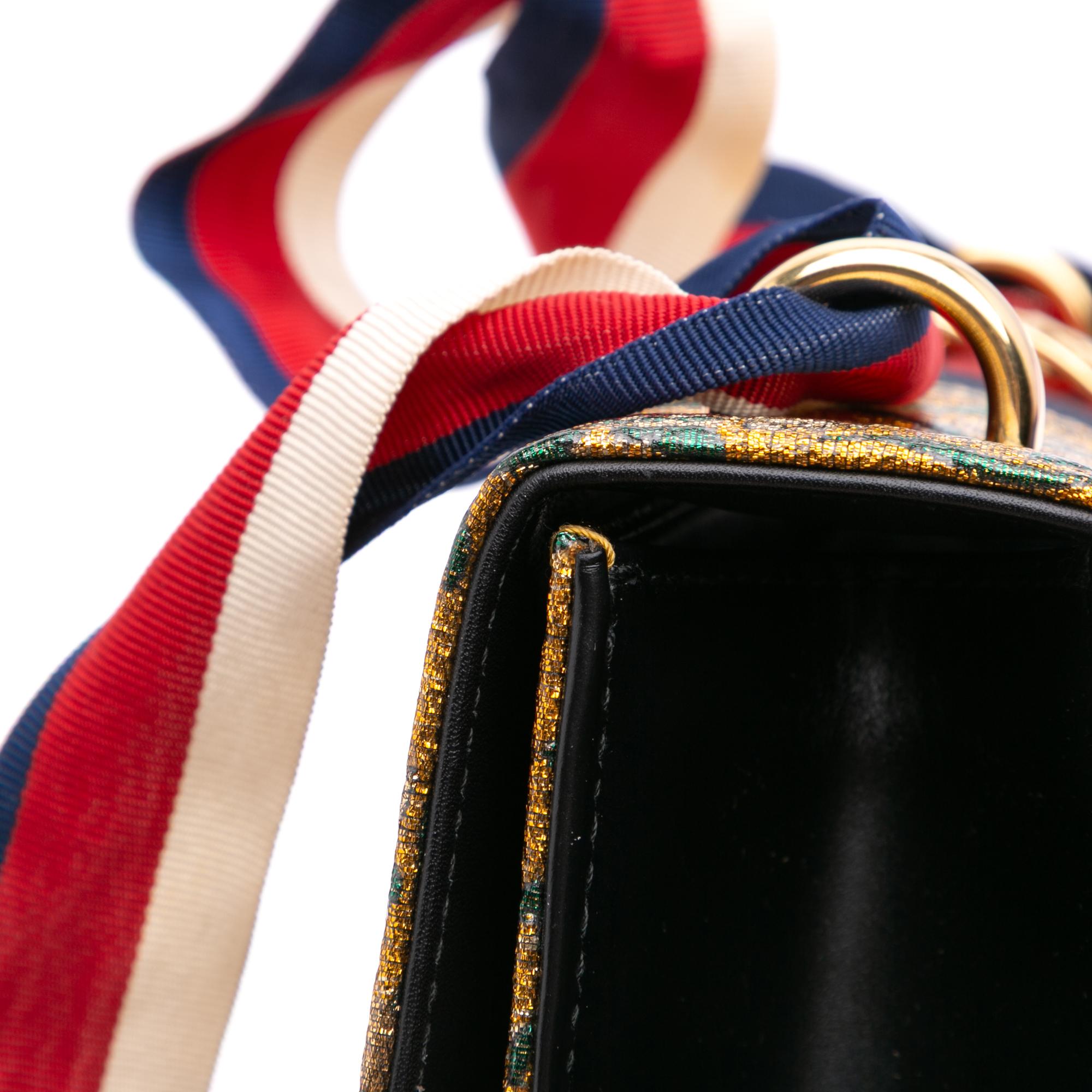 Gucci Small Canvas Brocade Sylvie Satchel
