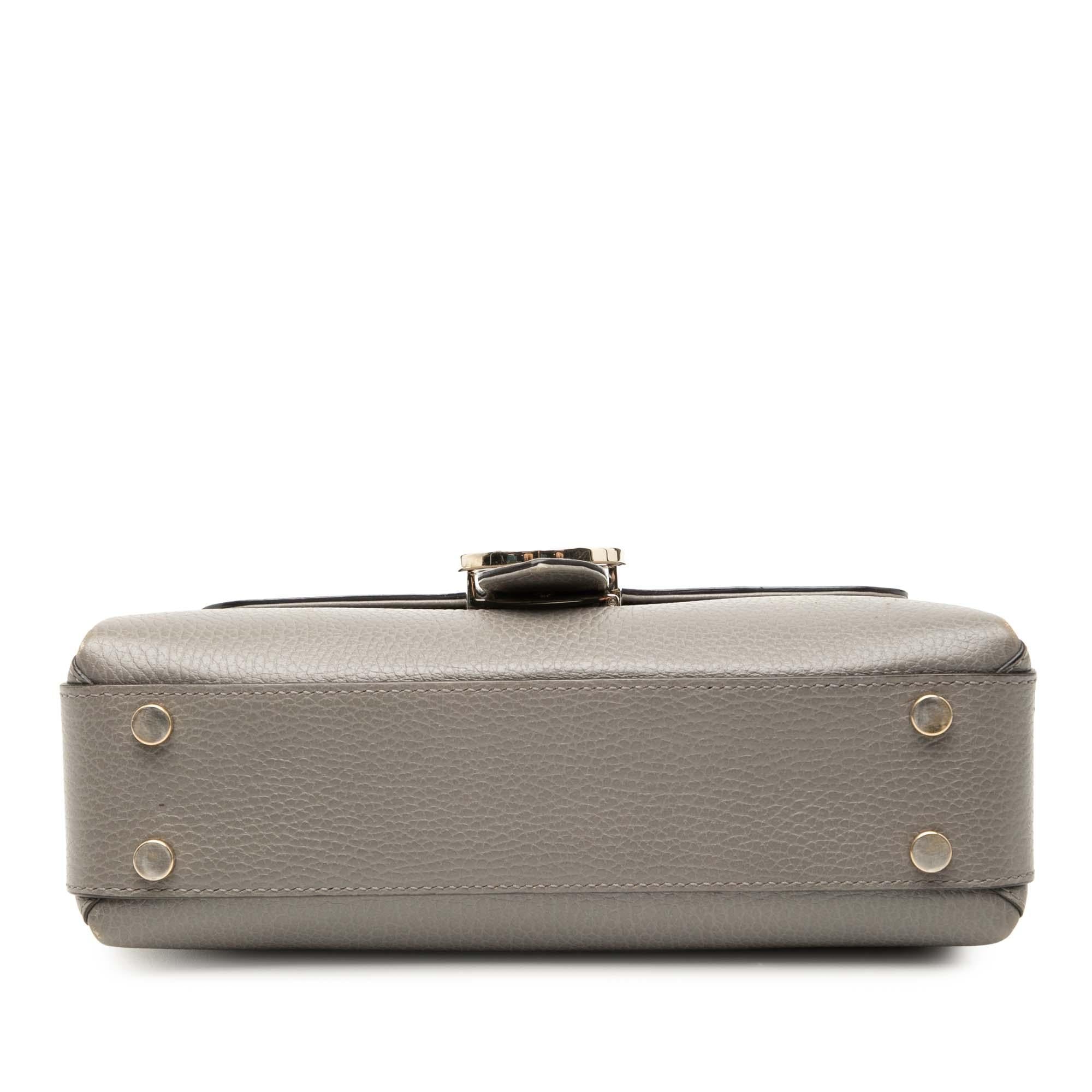 Gucci Small Dollar Calf Interlocking G Satchel
