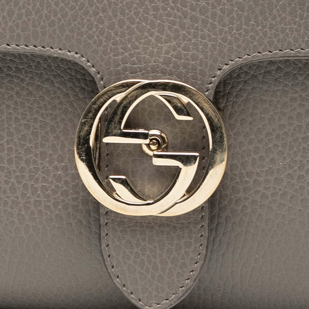 Gucci Small Dollar Calf Interlocking G Satchel