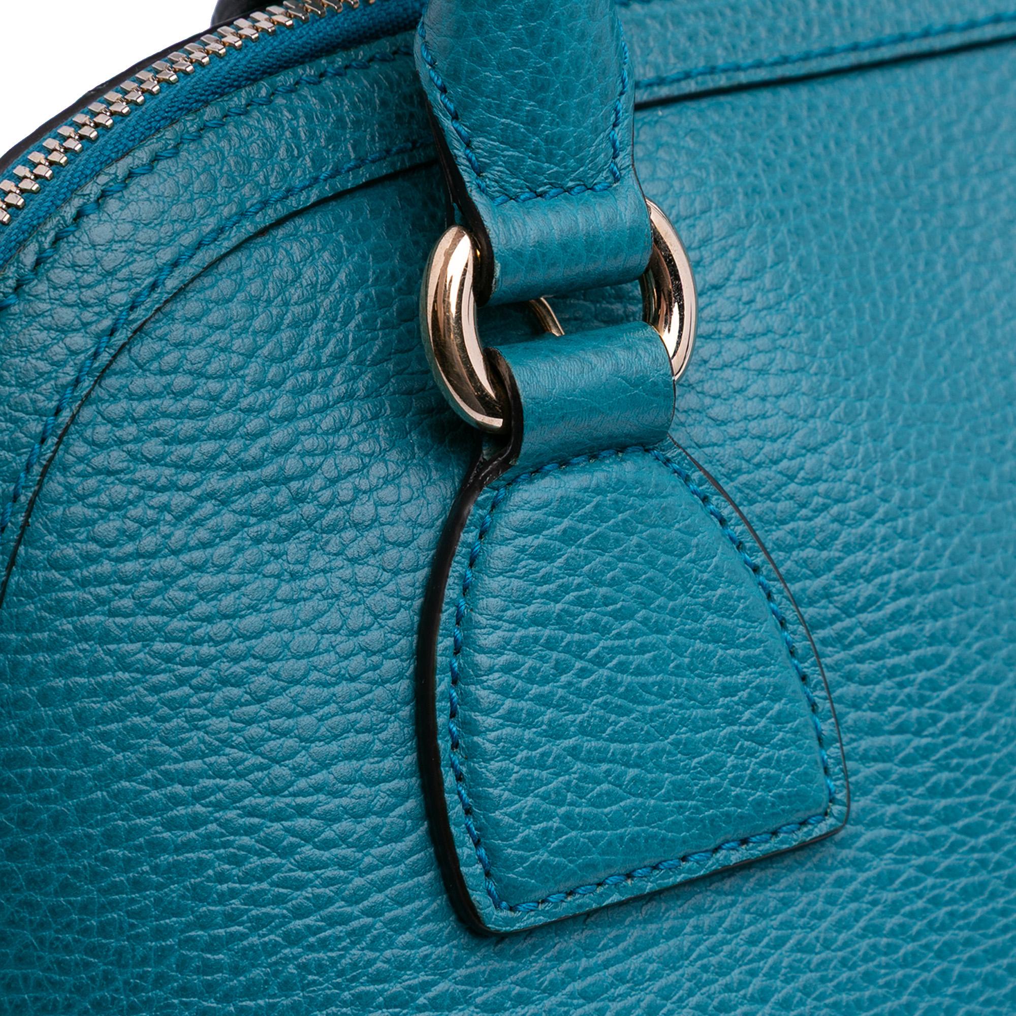 Gucci Small Dollar Calfskin GG Charm Dome Satchel