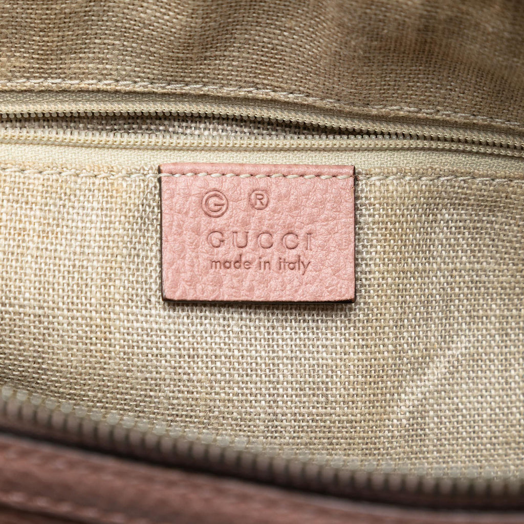 Gucci Small Dollar Calfskin GG Charm Dome Satchel