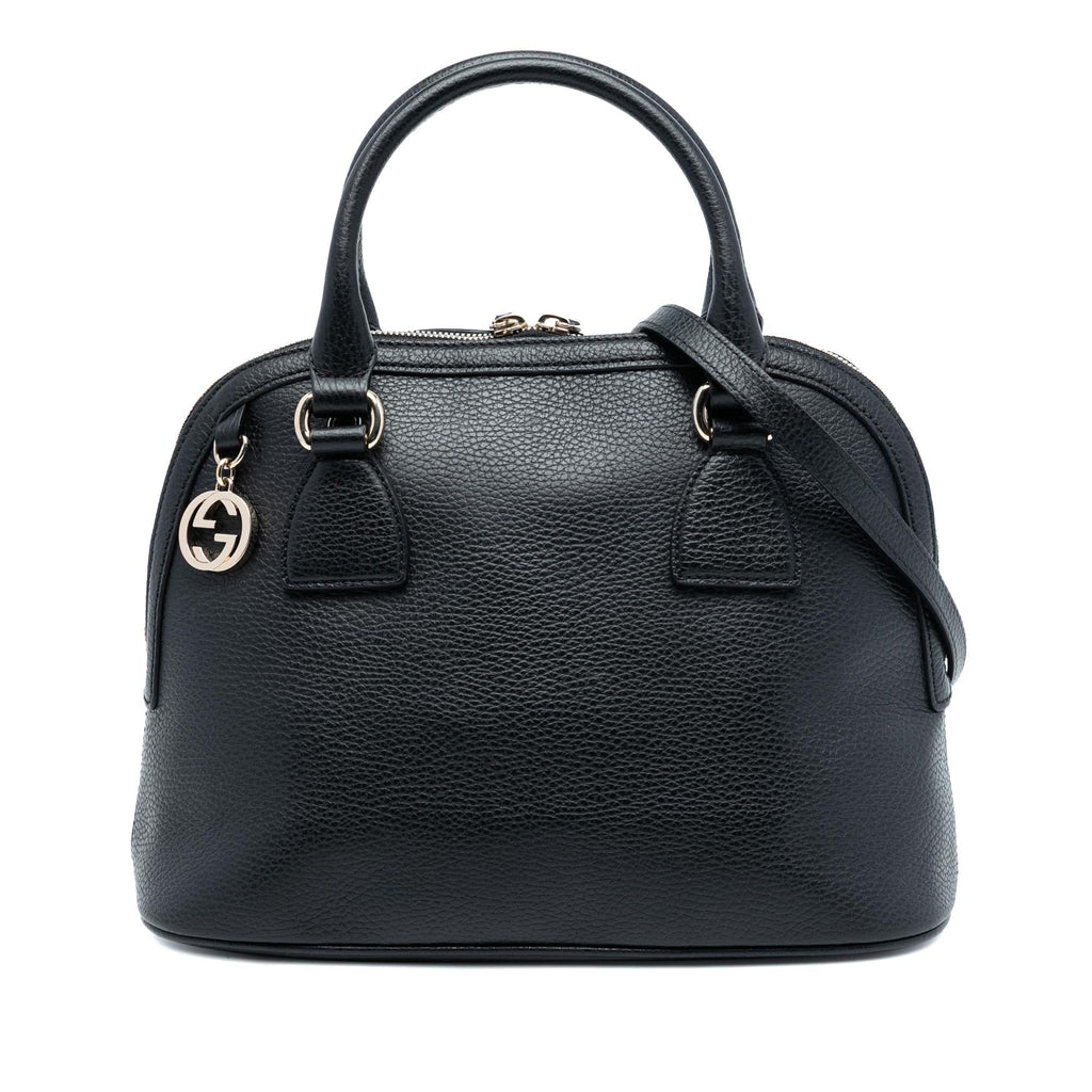Gucci Small Dollar Calfskin GG Charm Dome Satchel