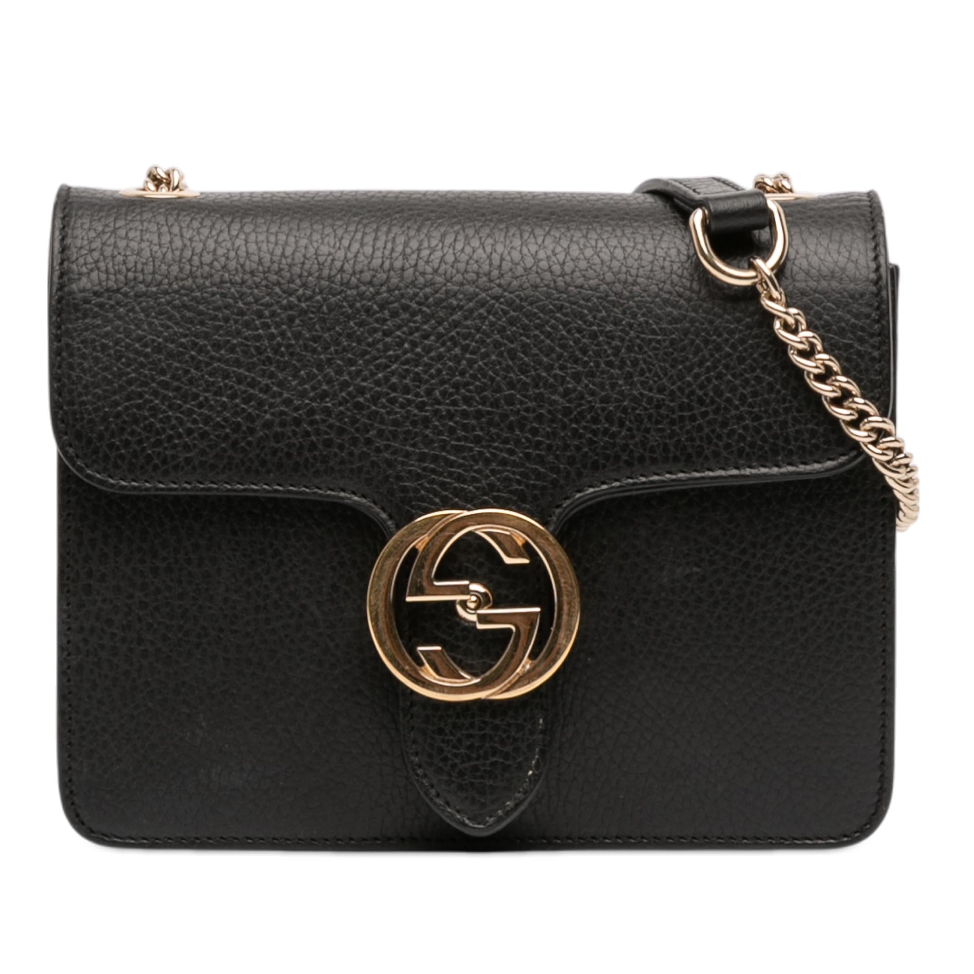 Gucci Small Dollar Calfskin Interlocking G Crossbody