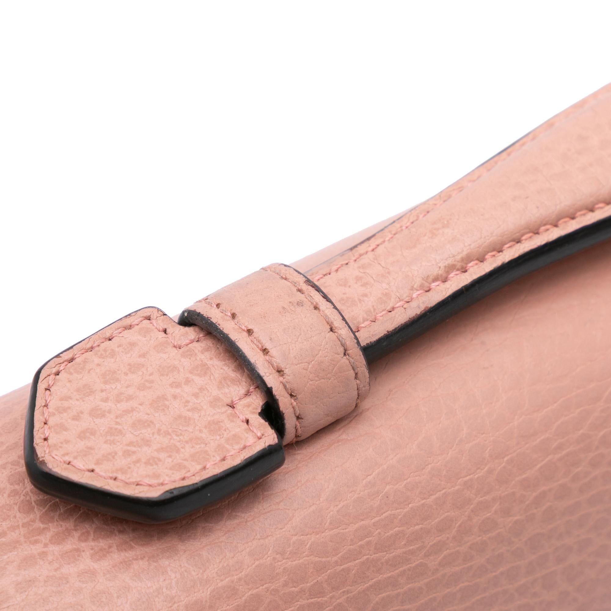 Gucci Small Dollar Leather Interlocking G Satchel