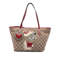 Gucci Small GG Canvas Brando Guccioli Holiday Chihuahua Tote