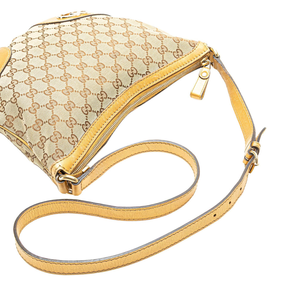 Gucci Small GG Canvas Lovely Heart Crossbody