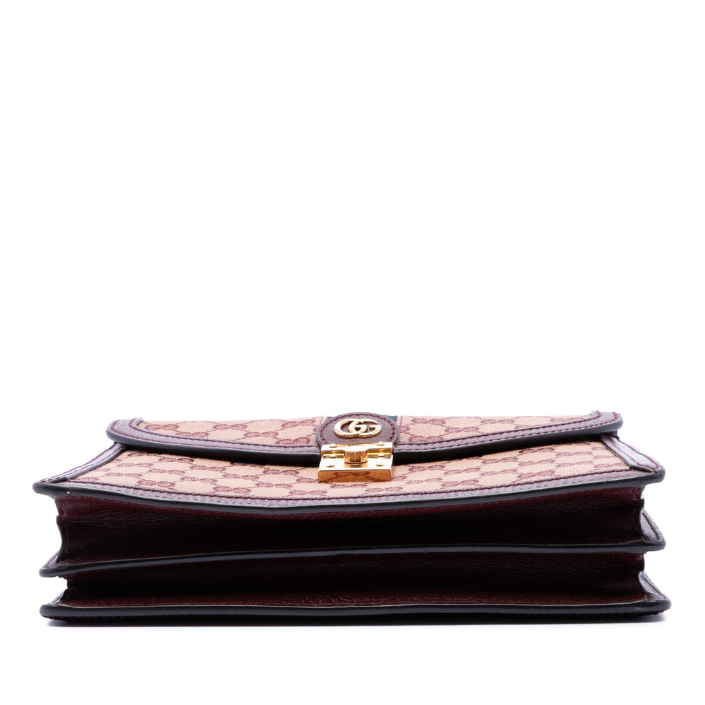 Gucci Small GG Canvas Web Ophidia Top Handle Flap