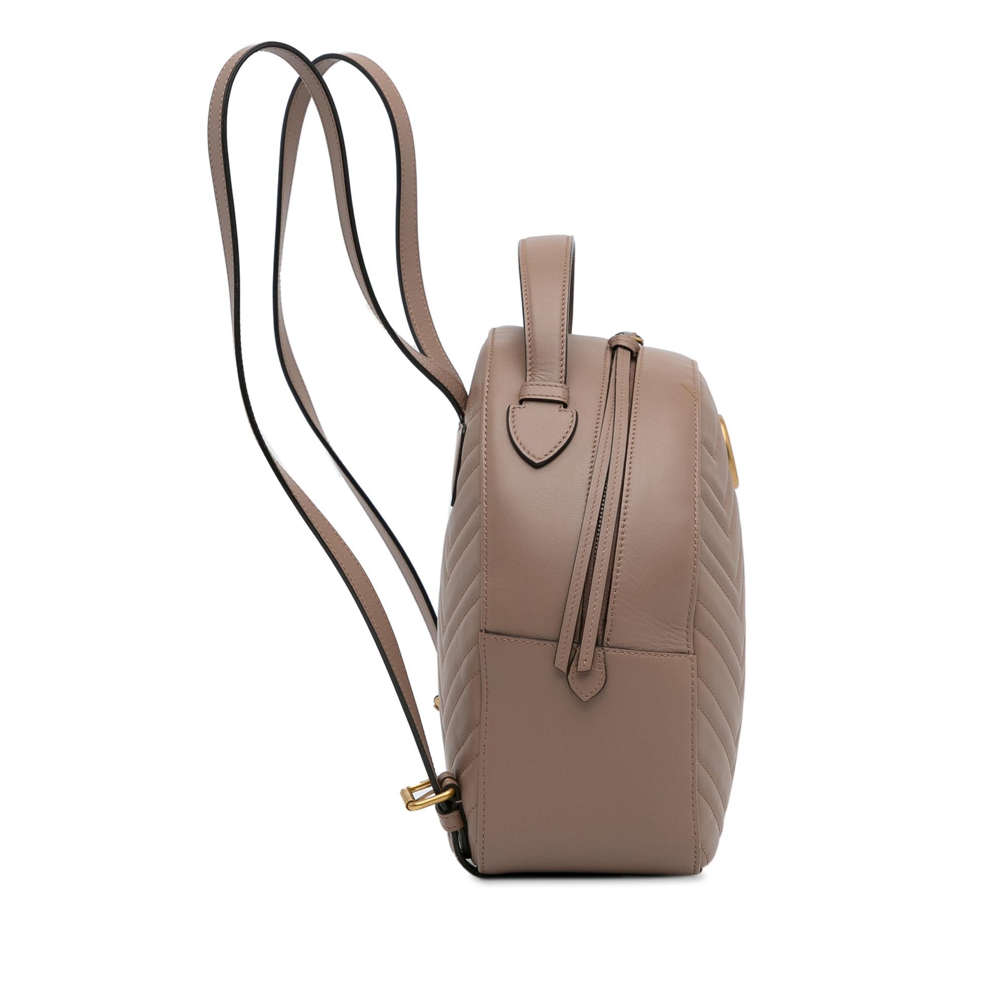 Gucci Small GG Marmont Matelasse Backpack (SHG-6nZ2to)