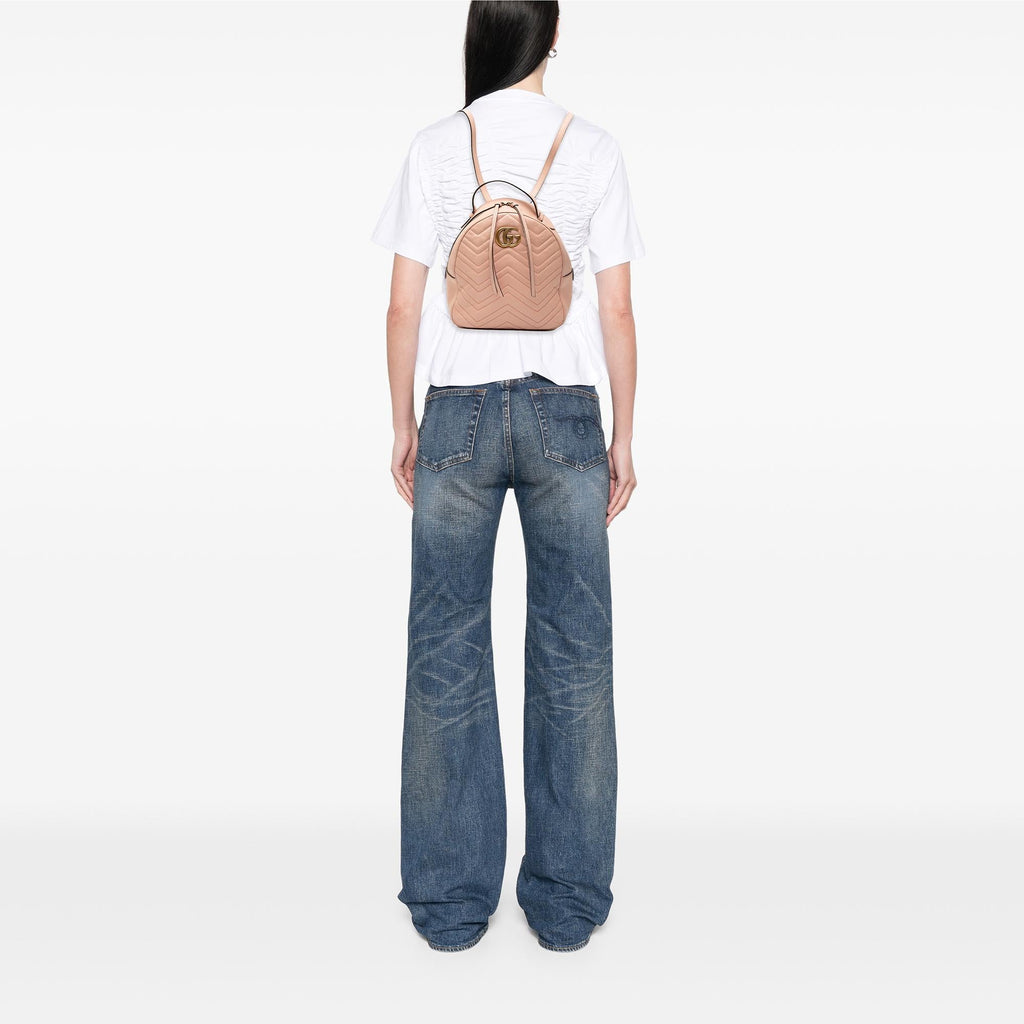 Gucci Small GG Marmont Matelasse Leather Backpack