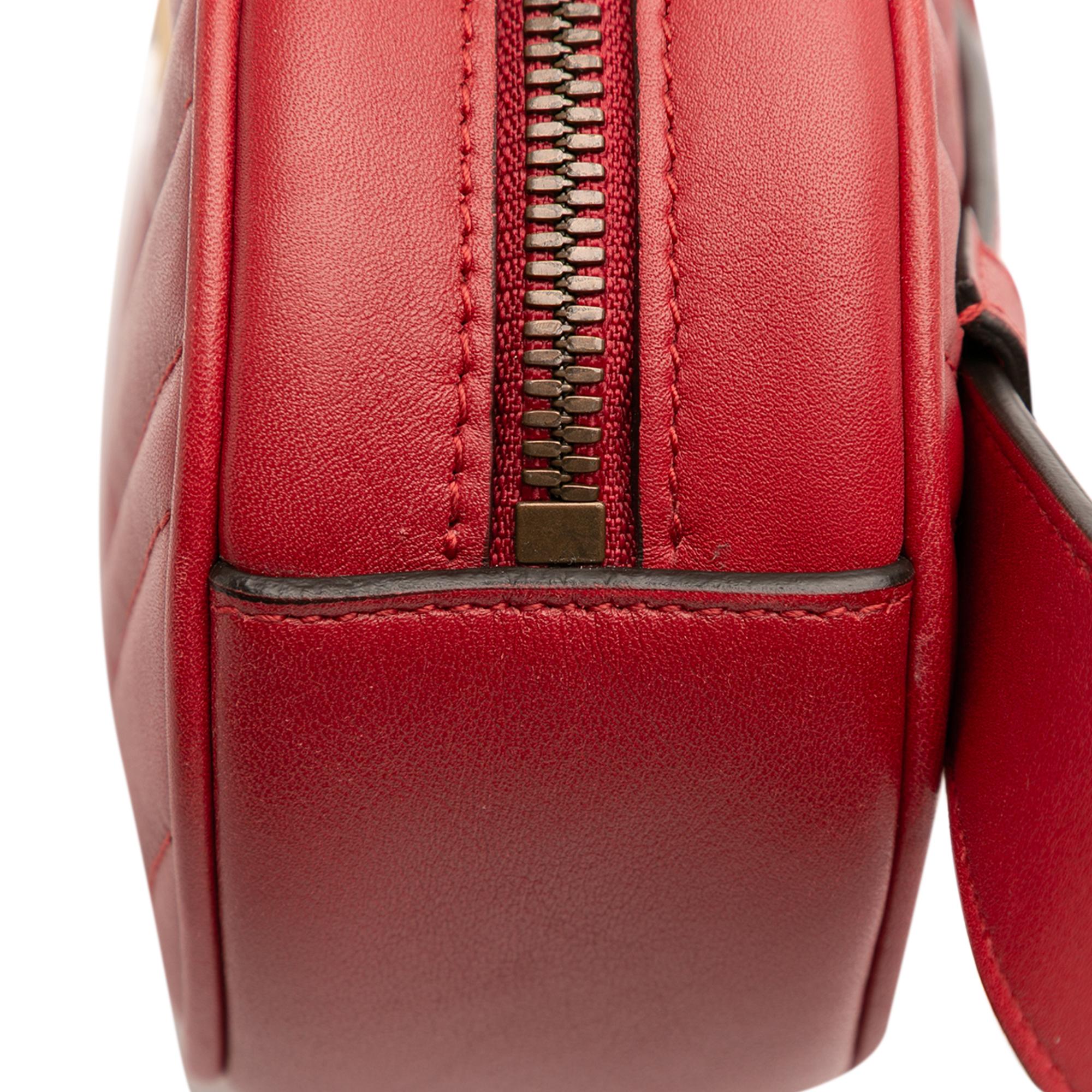 Gucci Small GG Marmont Matelasse Leather Belt Bag