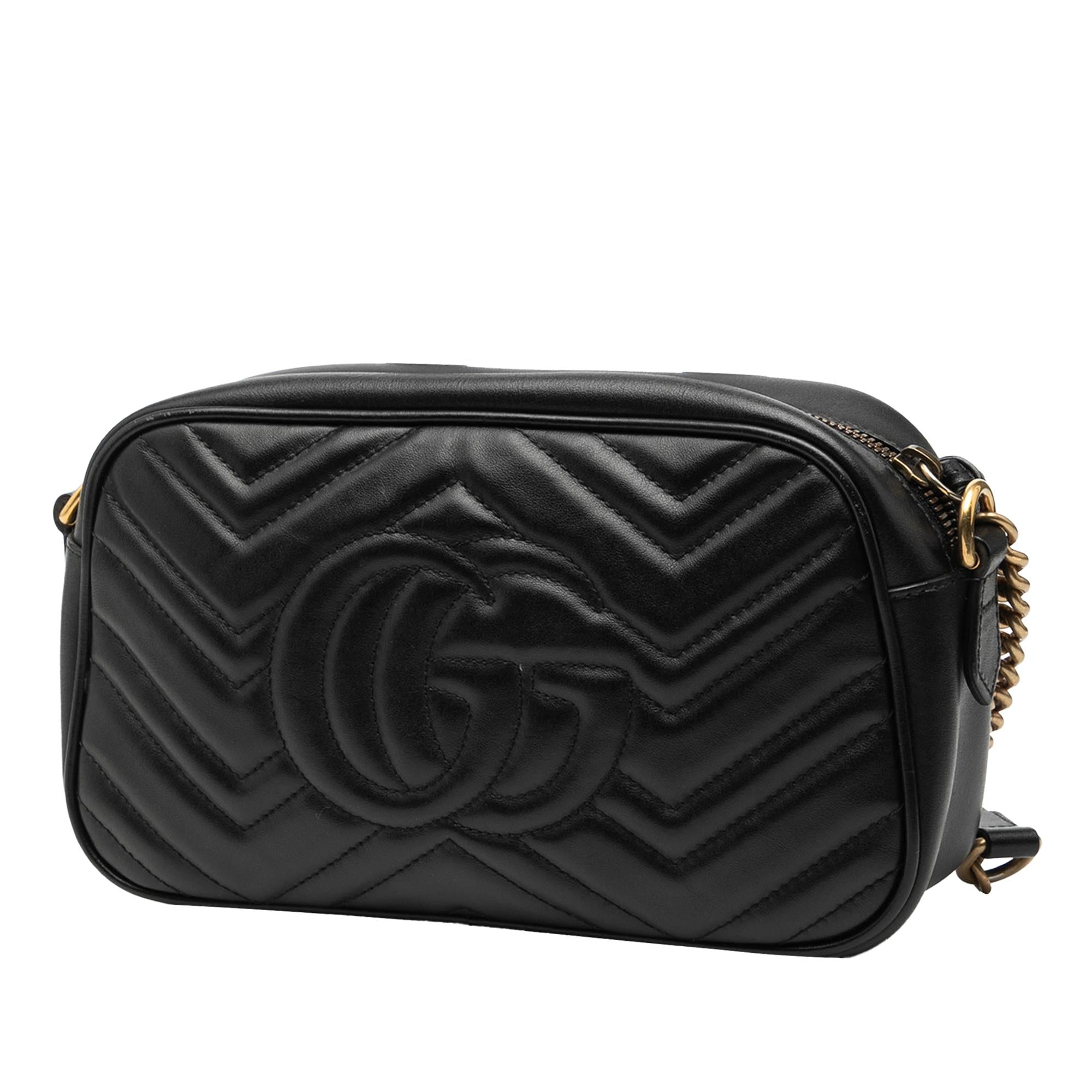 Gucci Small GG Marmont Matelasse Leather Crossbody