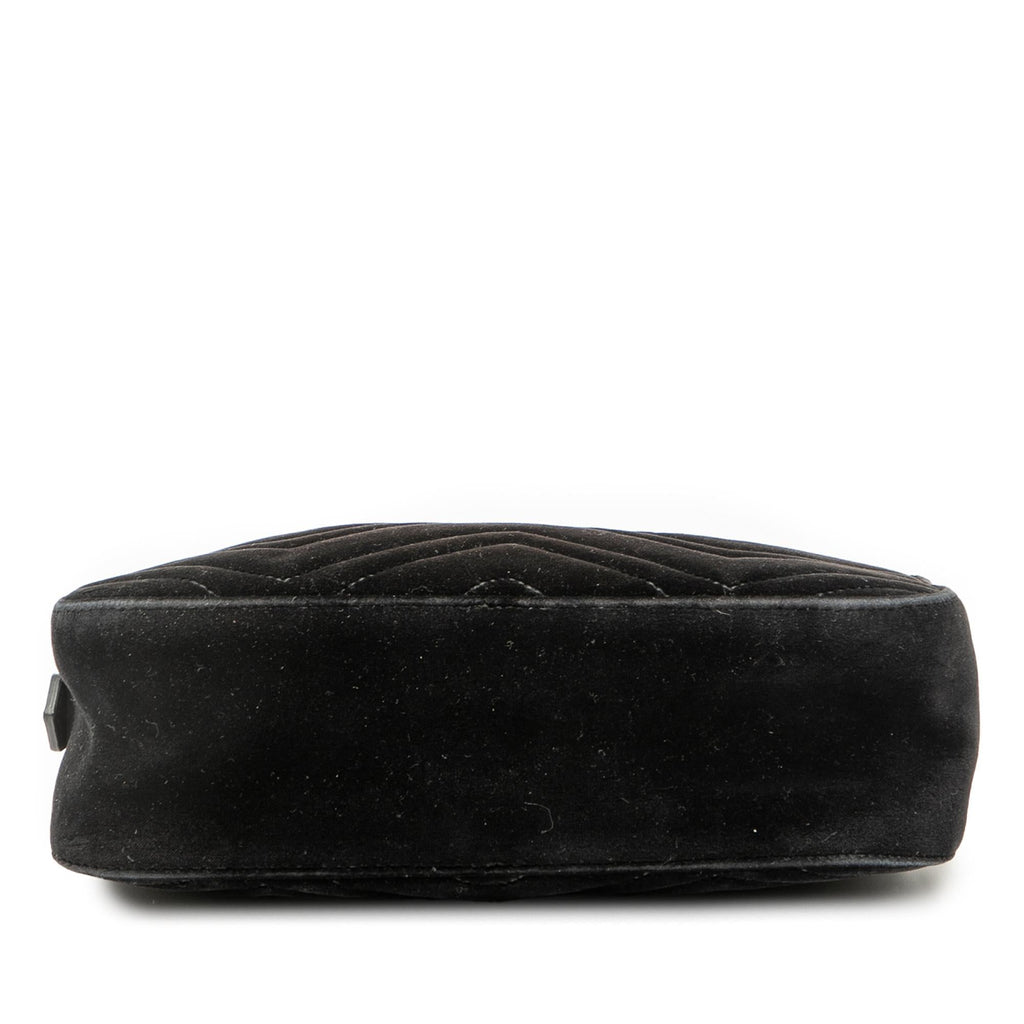 Gucci Small GG Marmont Matelasse Velvet Crossbody