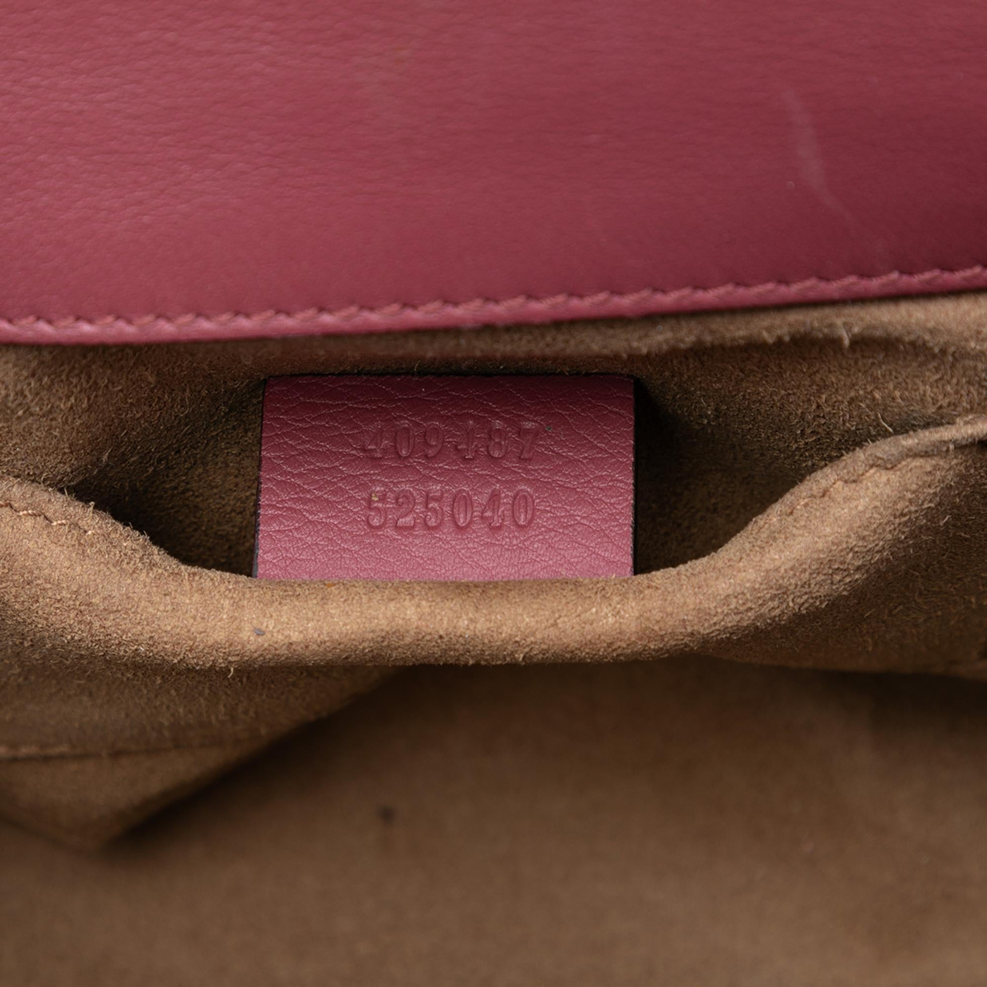Gucci Small GG Supreme Blooms Padlock Crossbody